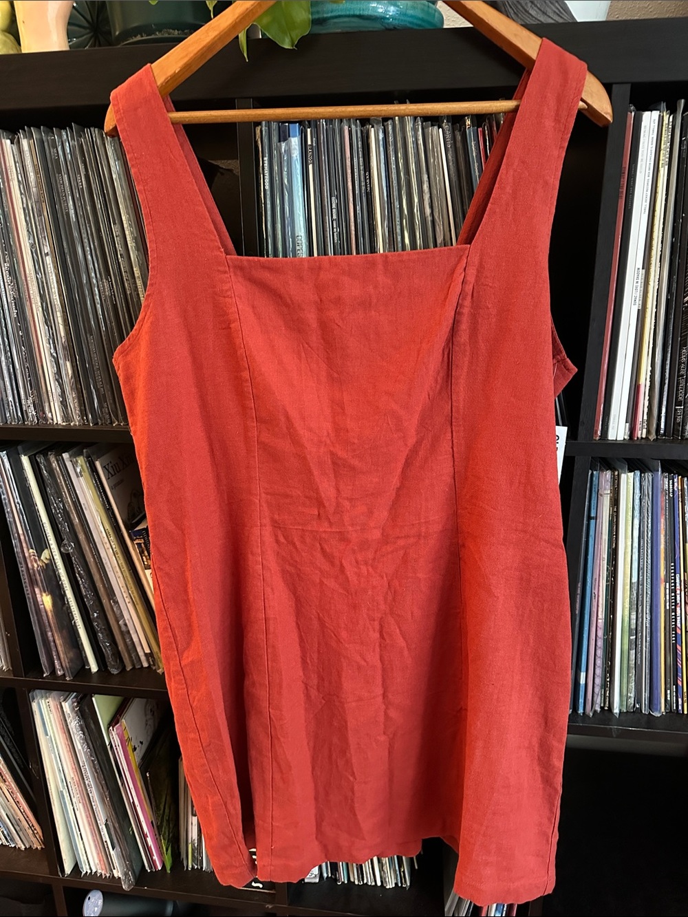 Old Navy Rust linen rayon dress XL